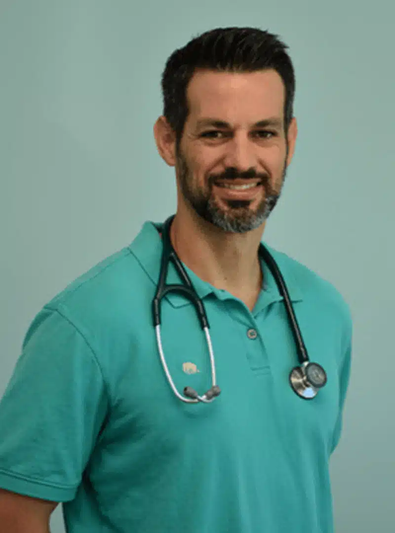 Jonathan Shivers, veterinarian at Indian Creek Veterinary Hospital