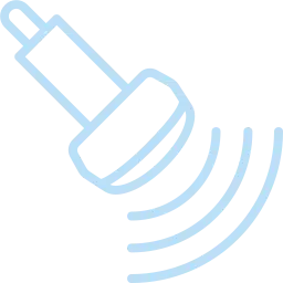 Ultrasound icon showing non-invasive diagnostic imaging for veterinary patients